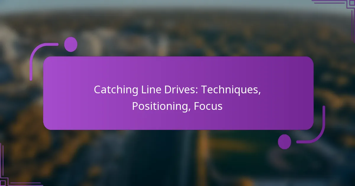 Catching Line Drives: Techniques, Positioning, Focus