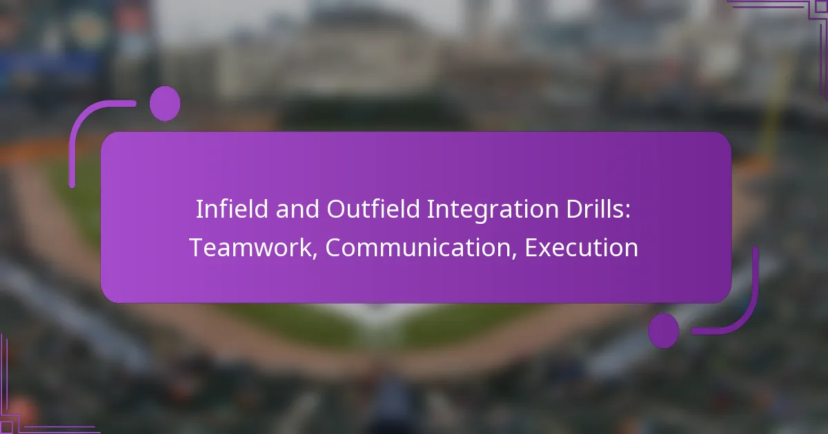 Infield and Outfield Integration Drills: Teamwork, Communication, Execution
