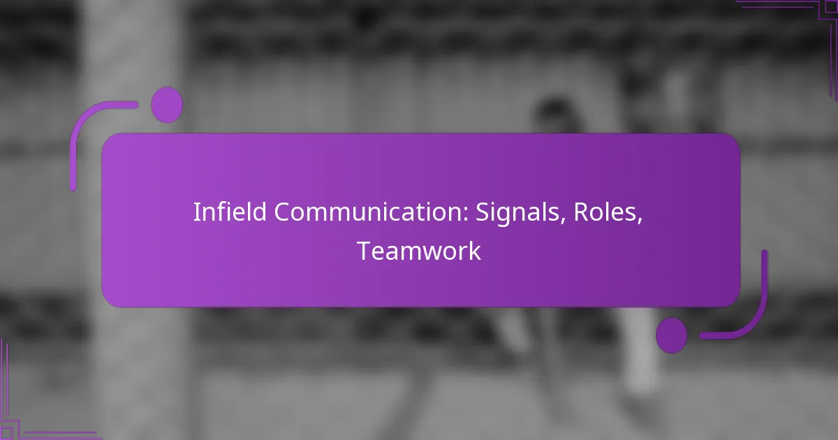 Infield Communication: Signals, Roles, Teamwork