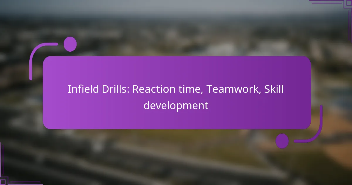 Infield Drills: Reaction time, Teamwork, Skill development