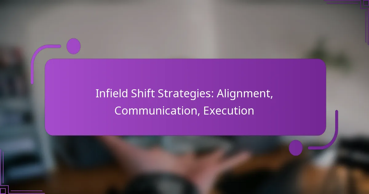 Infield Shift Strategies: Alignment, Communication, Execution