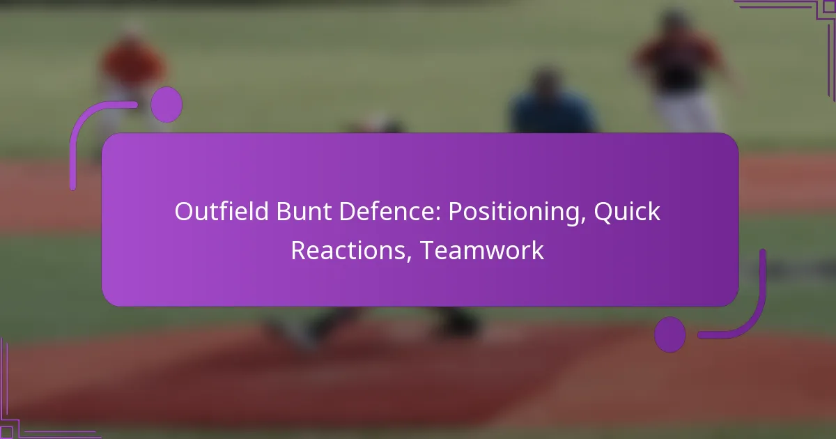 Outfield Bunt Defence: Positioning, Quick Reactions, Teamwork
