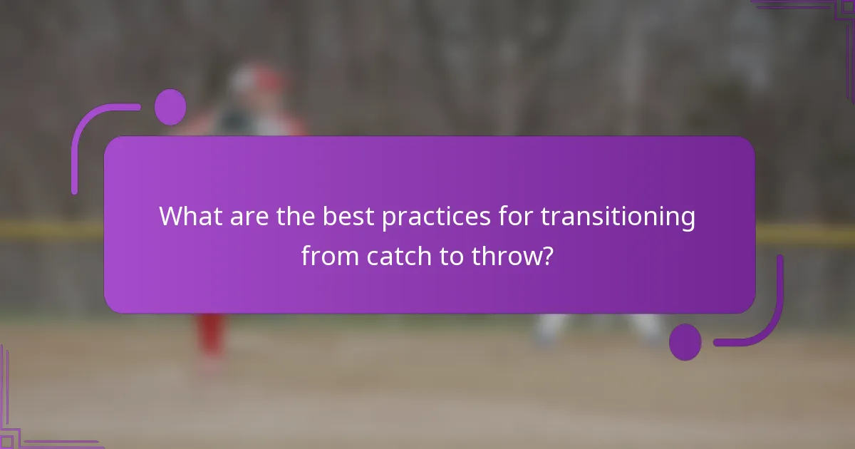 What are the best practices for transitioning from catch to throw?